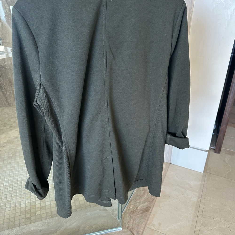 41 Hawthorn Double-Breasted Dark Olive Coat - Picture 3 of 6